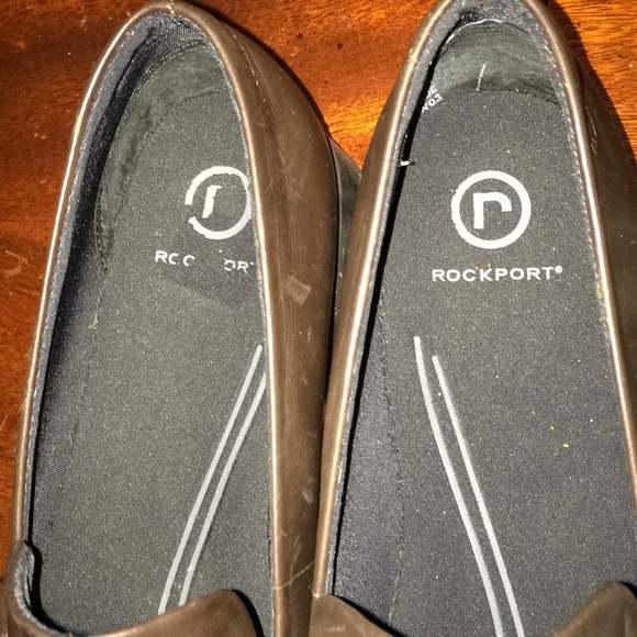 Rockport Brown Leather Loafers 10M Men’s - Picture 5 of 8